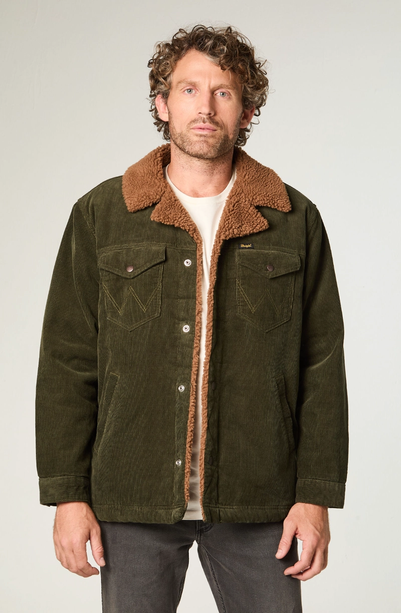 CHAQUETA HOMBRE WRANGE COAT REGULAR FIT VERDE OSCURO - 1