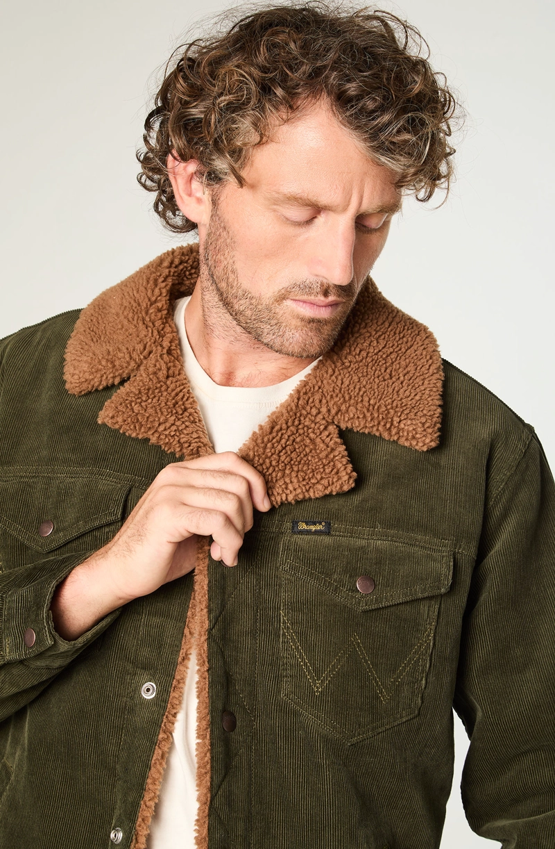 CHAQUETA HOMBRE WRANGE COAT REGULAR FIT VERDE OSCURO - 3