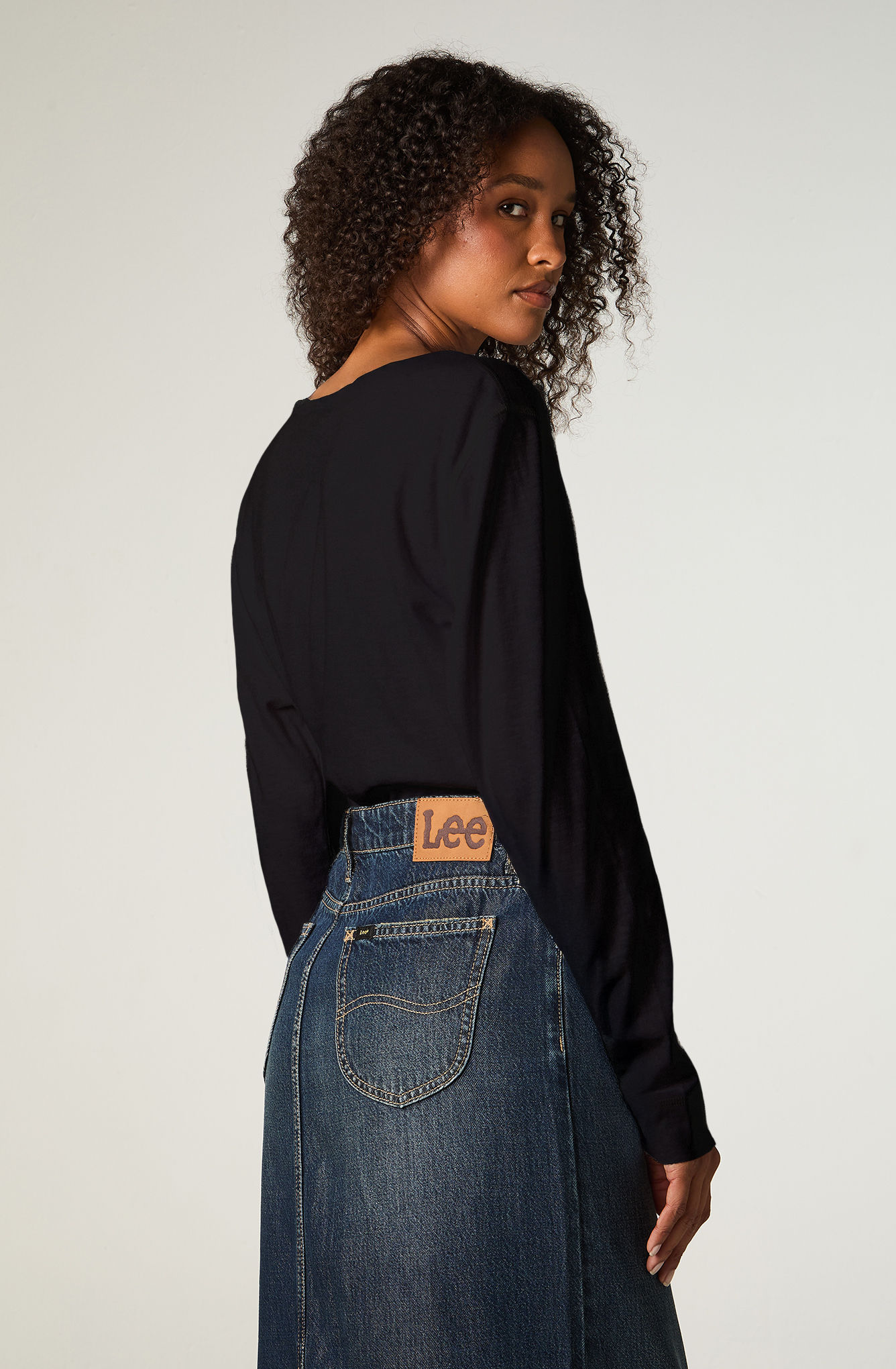 POLERA  MUJER REGULAR NEGRO HENLEY - 4