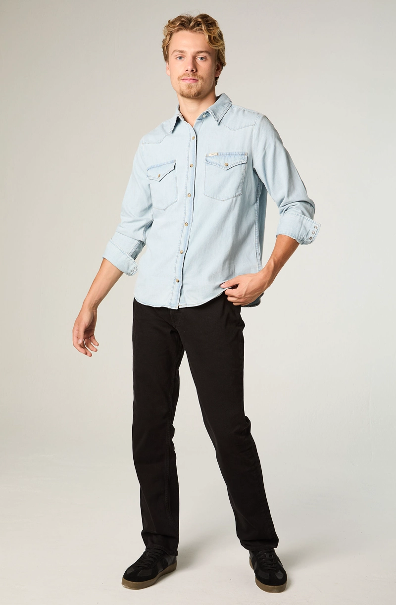 CAMISA  MUJER REGULAR CELESTE WESTERN - 2
