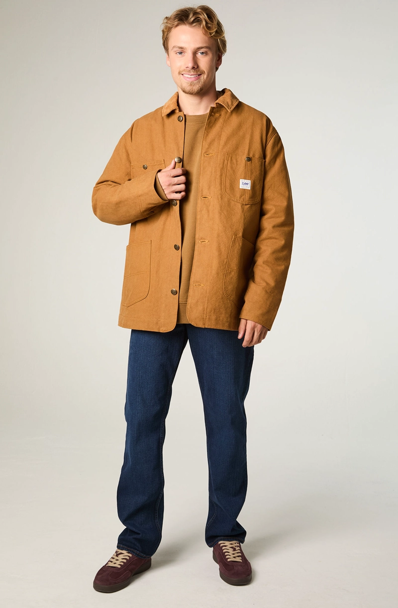 CHAQUETA HOMBRE LOOSE CAMEL CANVAS - 2