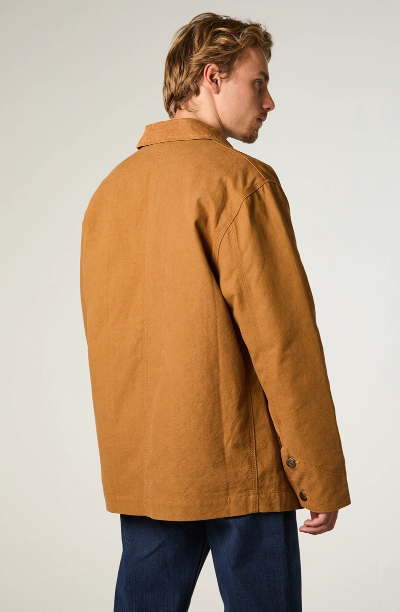 CHAQUETA HOMBRE LOOSE CAMEL CANVAS - 4