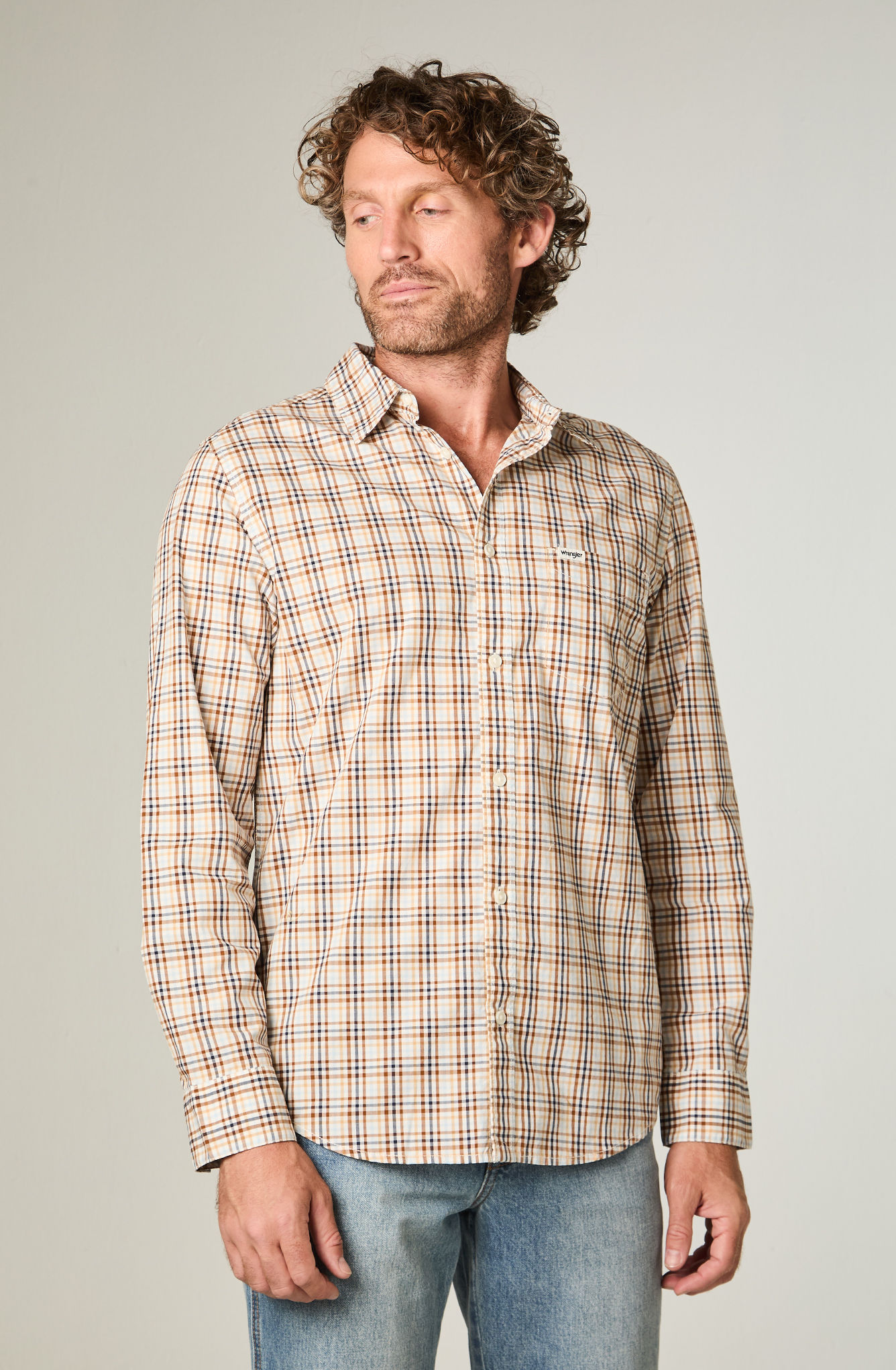 CAMISA HOMBRE 1 POCKET POPLIN REGULAR FIT BLANCO - 1
