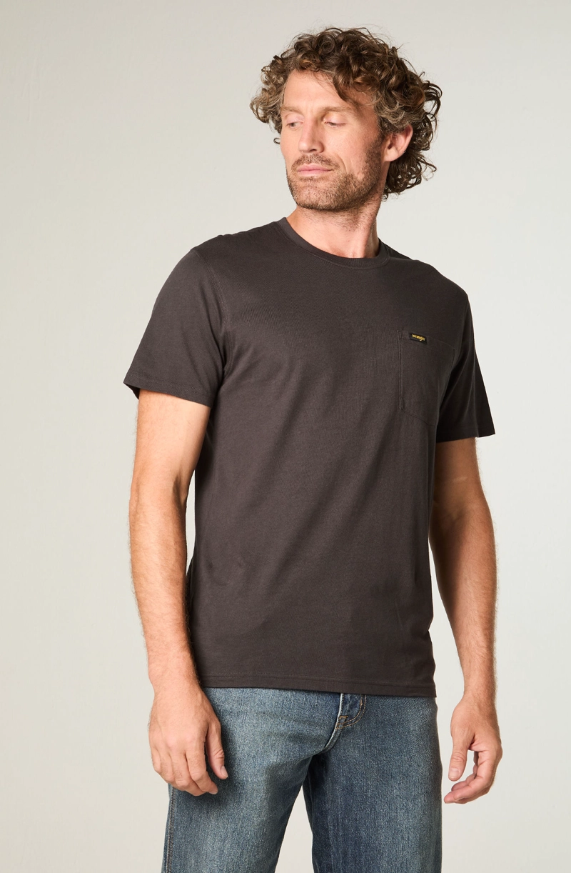 POLERA HOMBRE SS POCKET TEE REGULAR FIT NEGRO - 1