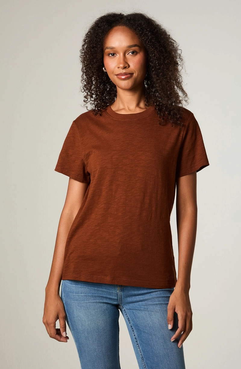 POLERA  MUJER REGULAR LADRILLO POCKET TEE - 1