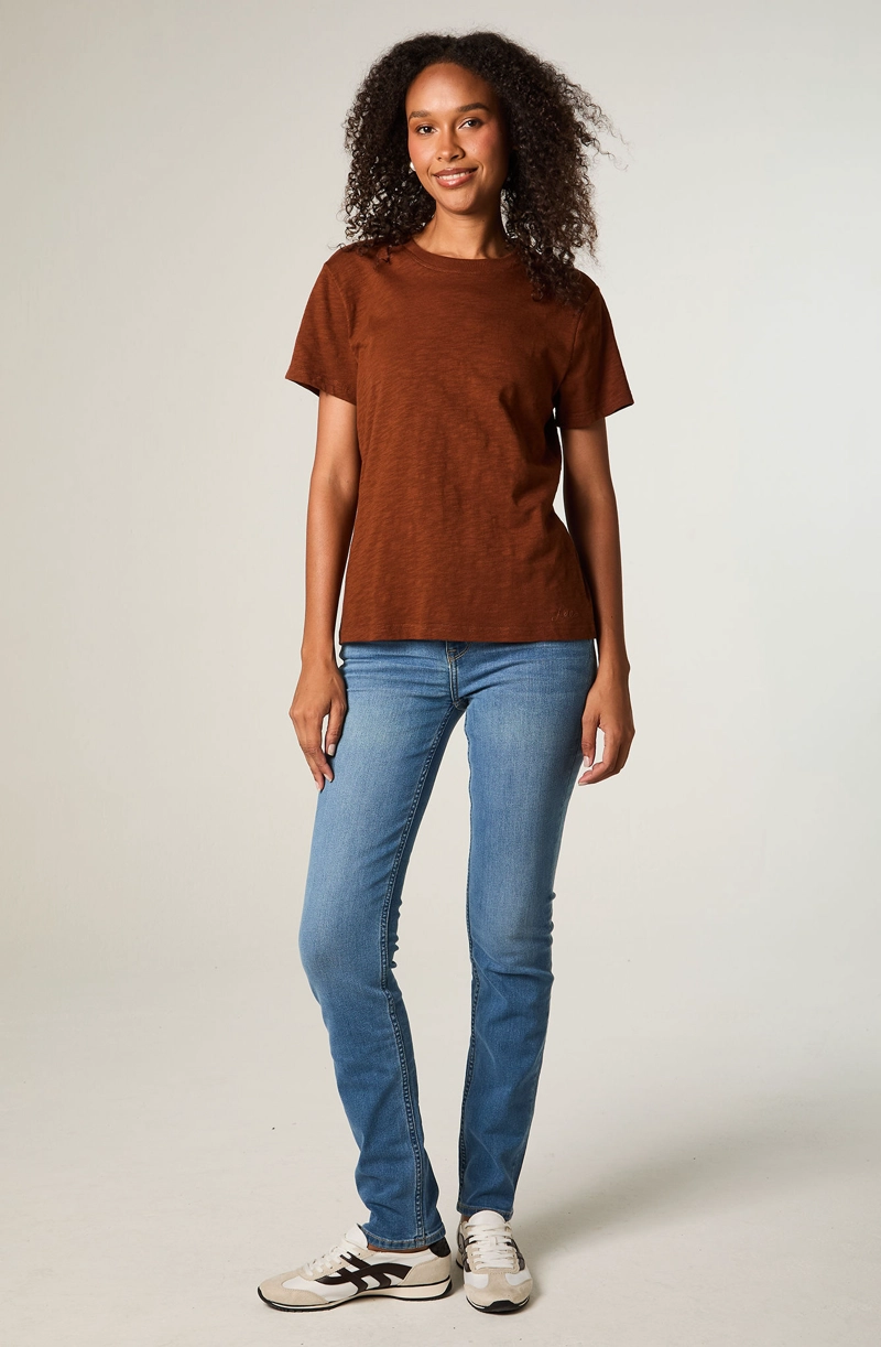 POLERA  MUJER REGULAR LADRILLO POCKET TEE - 2