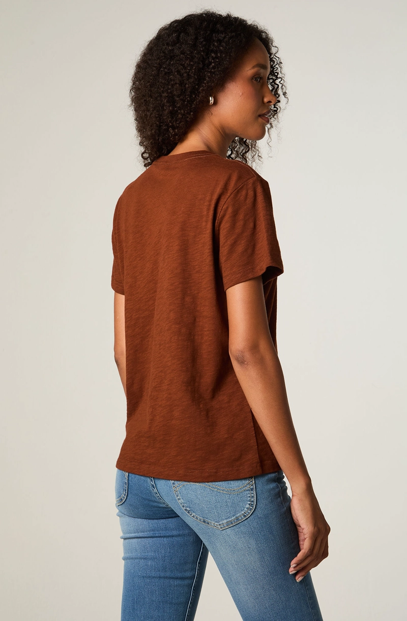 POLERA  MUJER REGULAR LADRILLO POCKET TEE - 4
