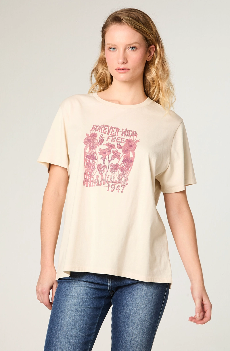 POLERA MUJER GRAPHIC TEE REGULAR FIT BLANCO - 2