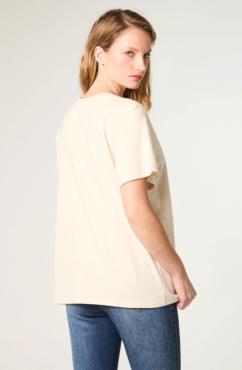 POLERA MUJER GRAPHIC TEE REGULAR FIT BLANCO - 3