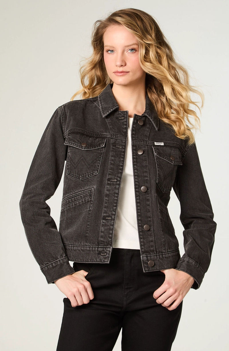 CHAQUETA MUJER HERITAGE DENIM HERITAGE FIT NEGRO - 1