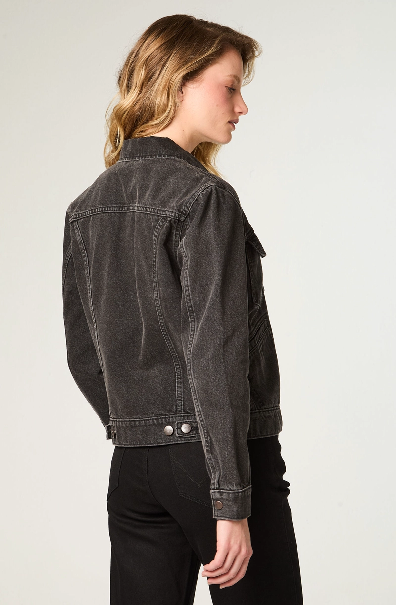 CHAQUETA MUJER HERITAGE DENIM HERITAGE FIT NEGRO - 4