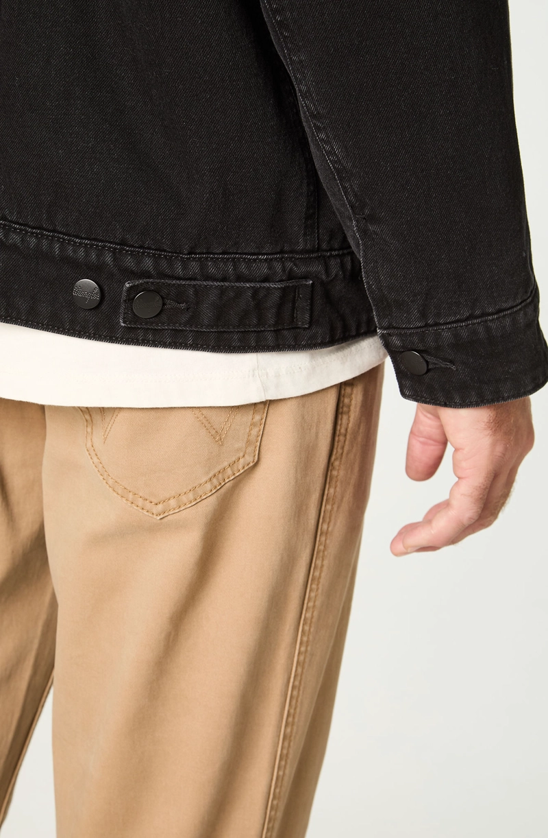 CHAQUETA HOMBRE SHERPA DENIM REGULAR FIT NEGRO - 5
