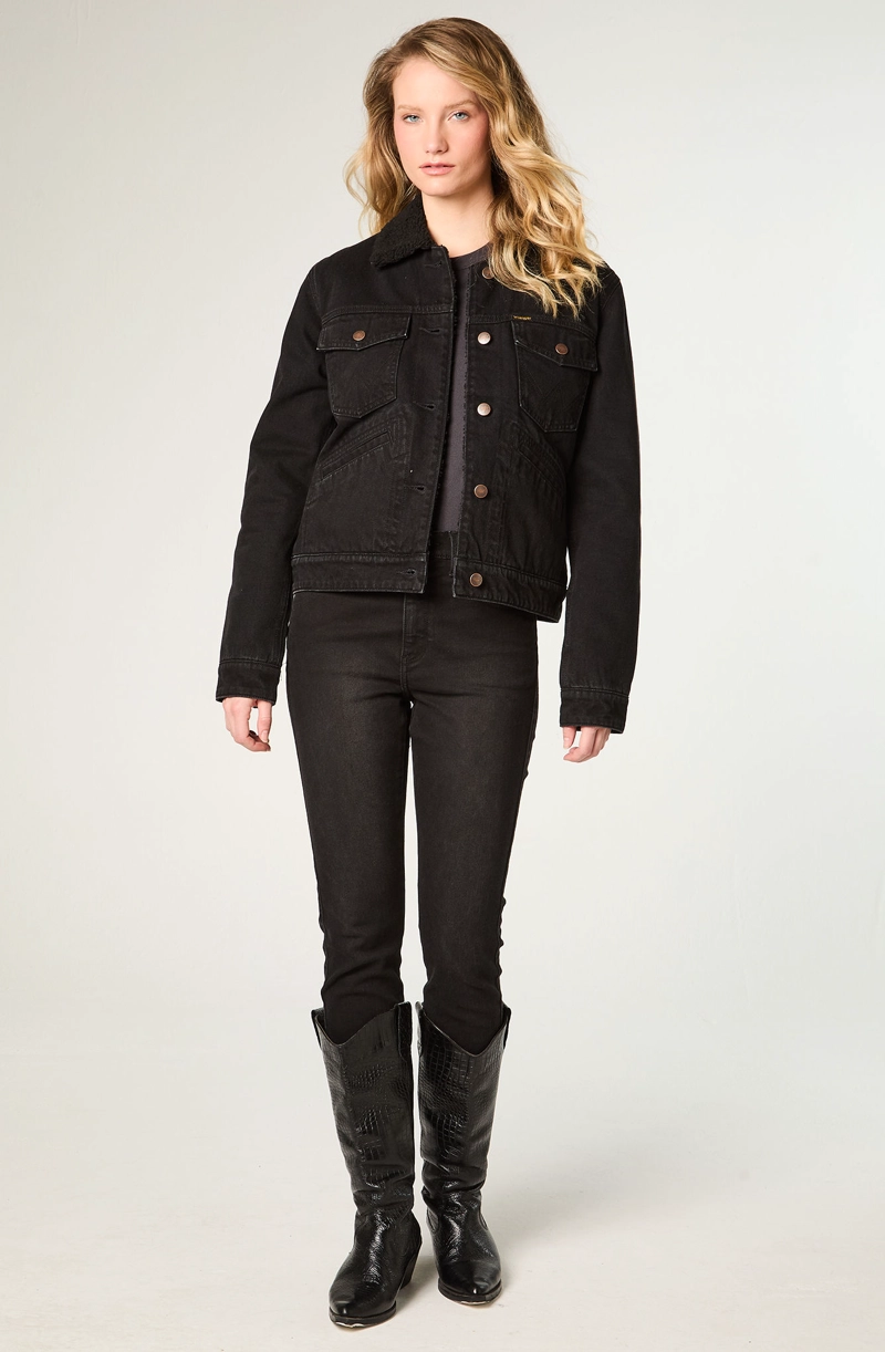 CHAQUETA MUJER HERITAGE SHERPA HERITAGE FIT NEGRO - 2