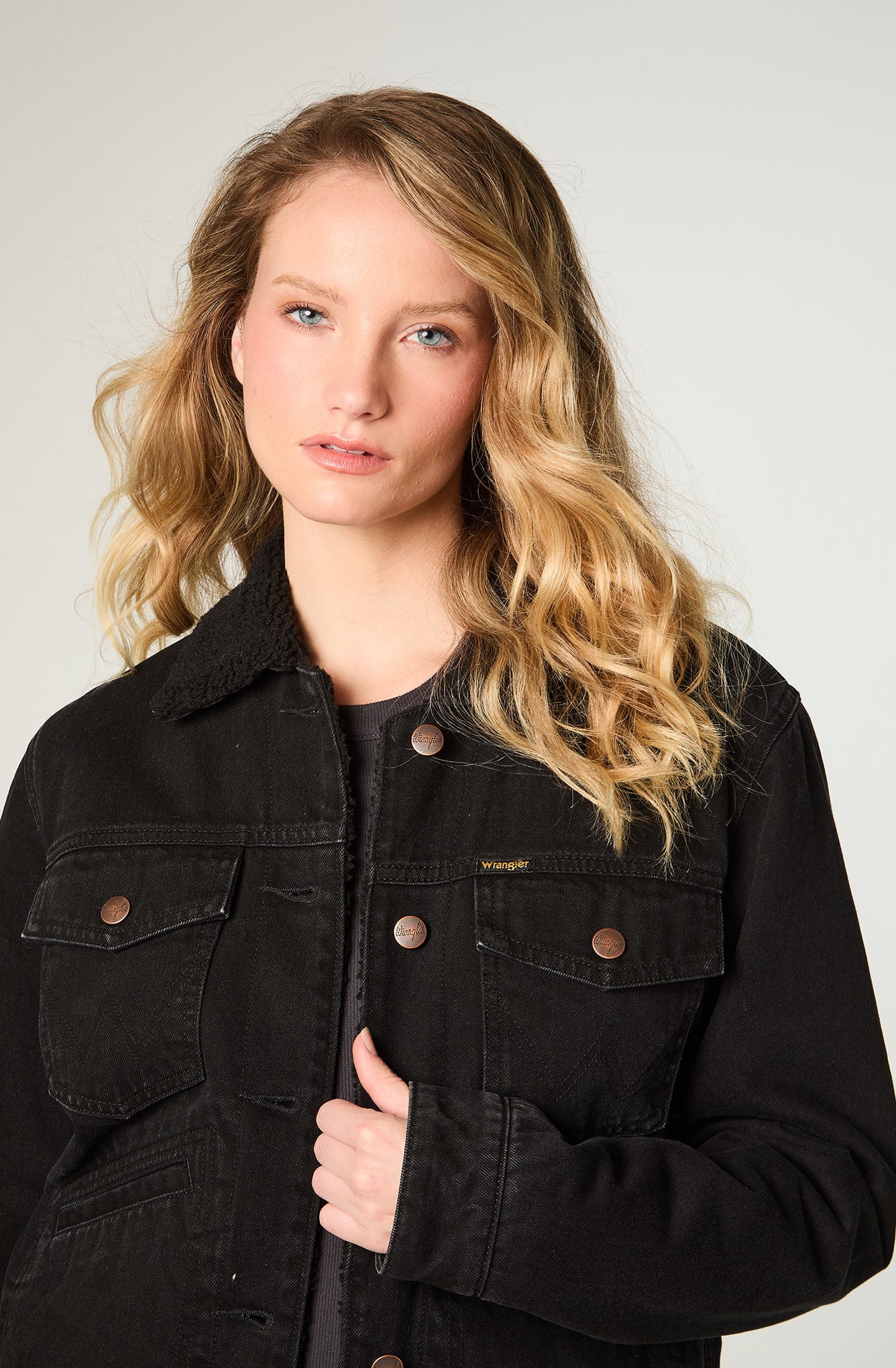CHAQUETA MUJER HERITAGE SHERPA HERITAGE FIT NEGRO - 3