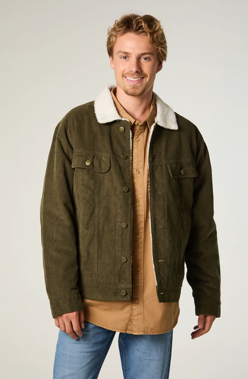 CHAQUETA HOMBRE REGULAR VERDE MILITAR COTELE - 1