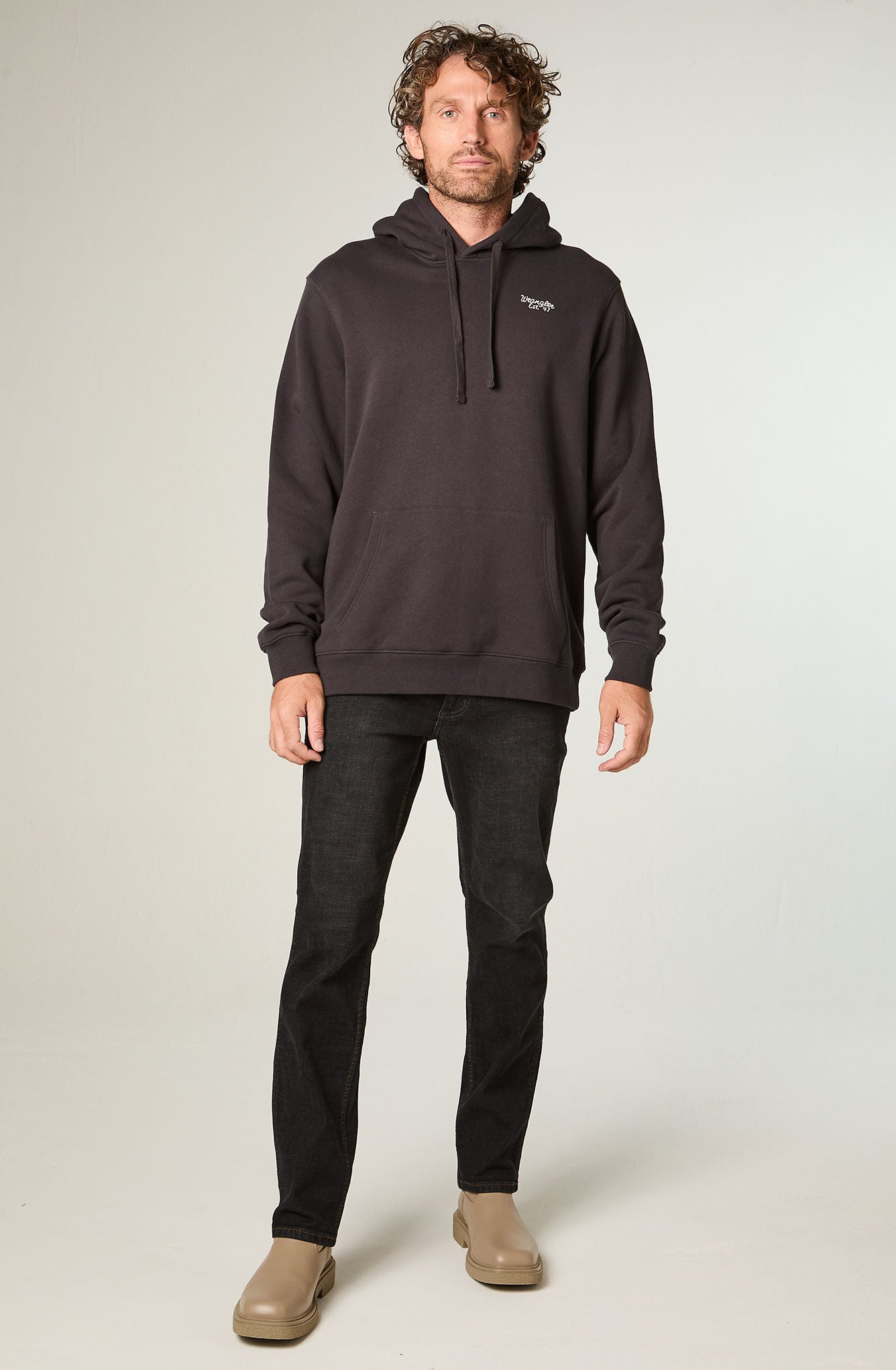 POLERON HOMBRE HOODIE REG REGULAR FIT NEGRO - 2