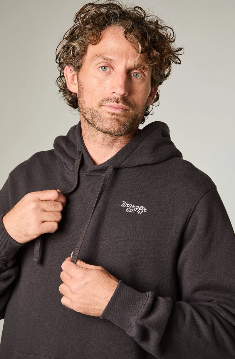 POLERON HOMBRE HOODIE REG REGULAR FIT NEGRO - 3