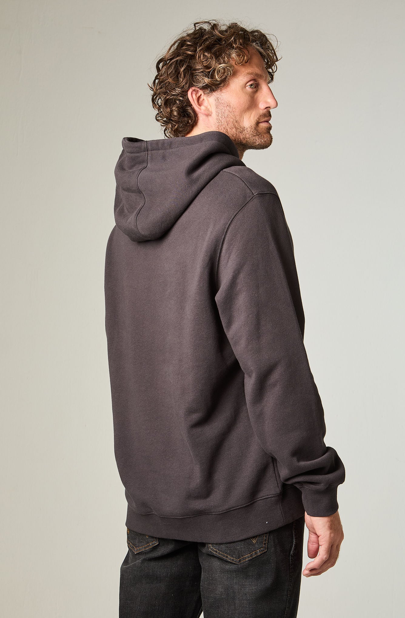 POLERON HOMBRE HOODIE REG REGULAR FIT NEGRO - 4