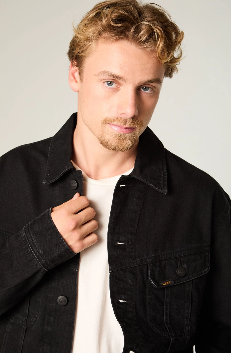 CHAQUETA HOMBRE REGULAR NEGRO RIDER - 3