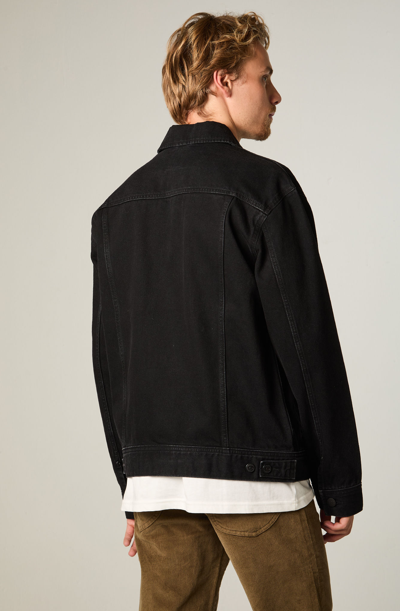CHAQUETA HOMBRE REGULAR NEGRO RIDER - 4