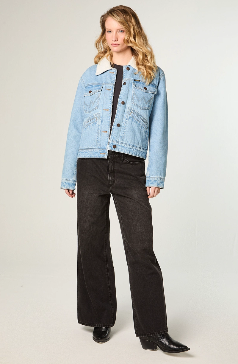 CHAQUETA MUJER HERITAGE SHERPA HERITAGE FIT AZUL - 2