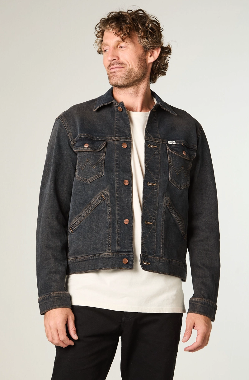 CHAQUETA HOMBRE 124MJ DENIM REGULAR FIT AZUL OSCURO - 1