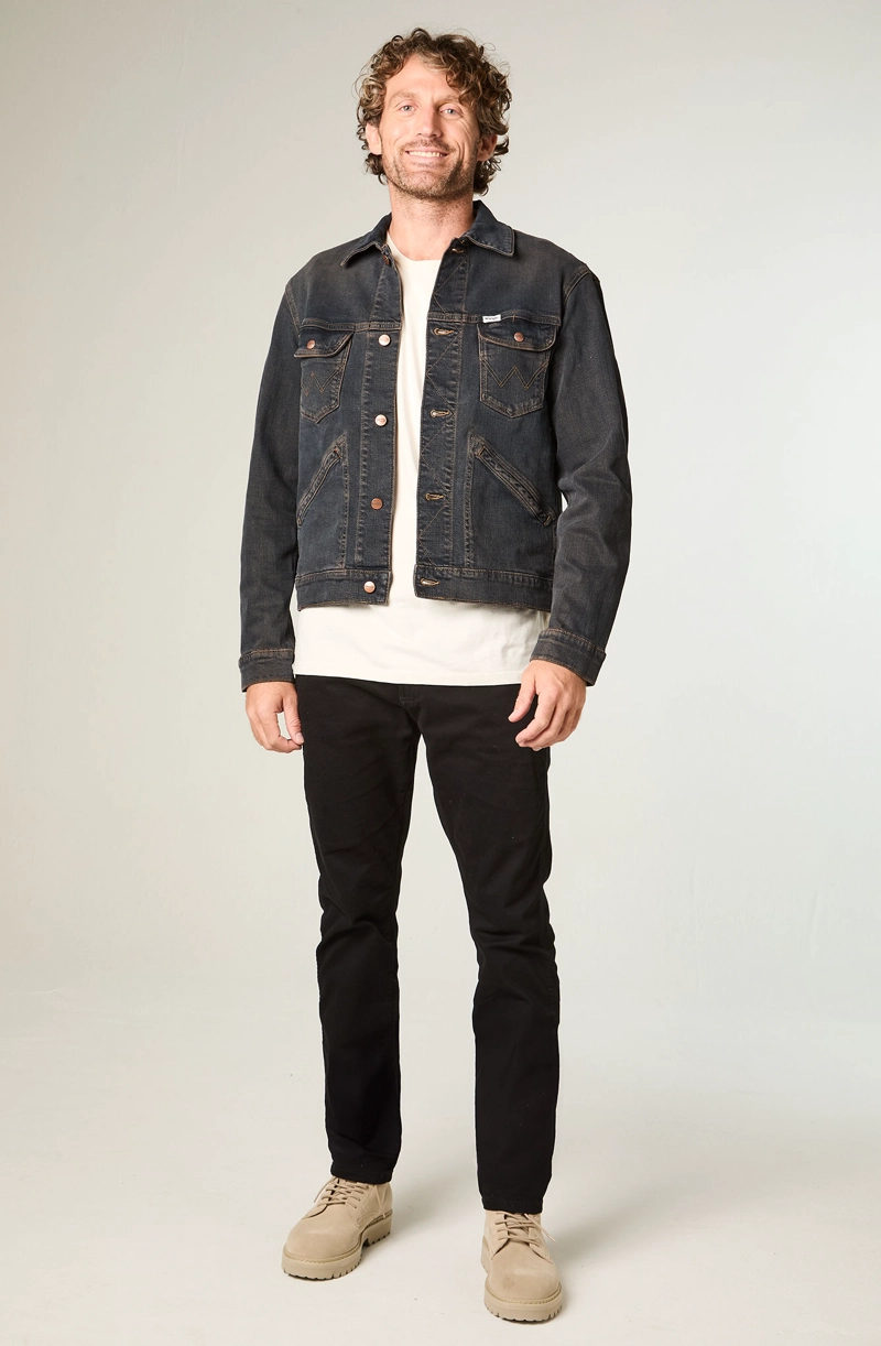 CHAQUETA HOMBRE 124MJ DENIM REGULAR FIT AZUL OSCURO - 2