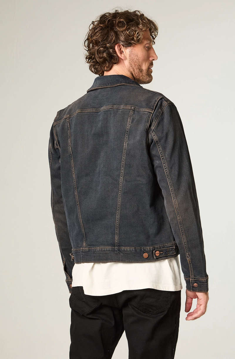 CHAQUETA HOMBRE 124MJ DENIM REGULAR FIT AZUL OSCURO - 4