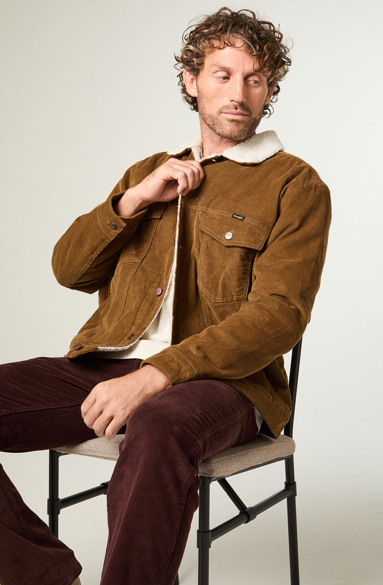 CHAQUETA HOMBRE SHERPA COTELE REGULAR FIT TIGER EYE - 5