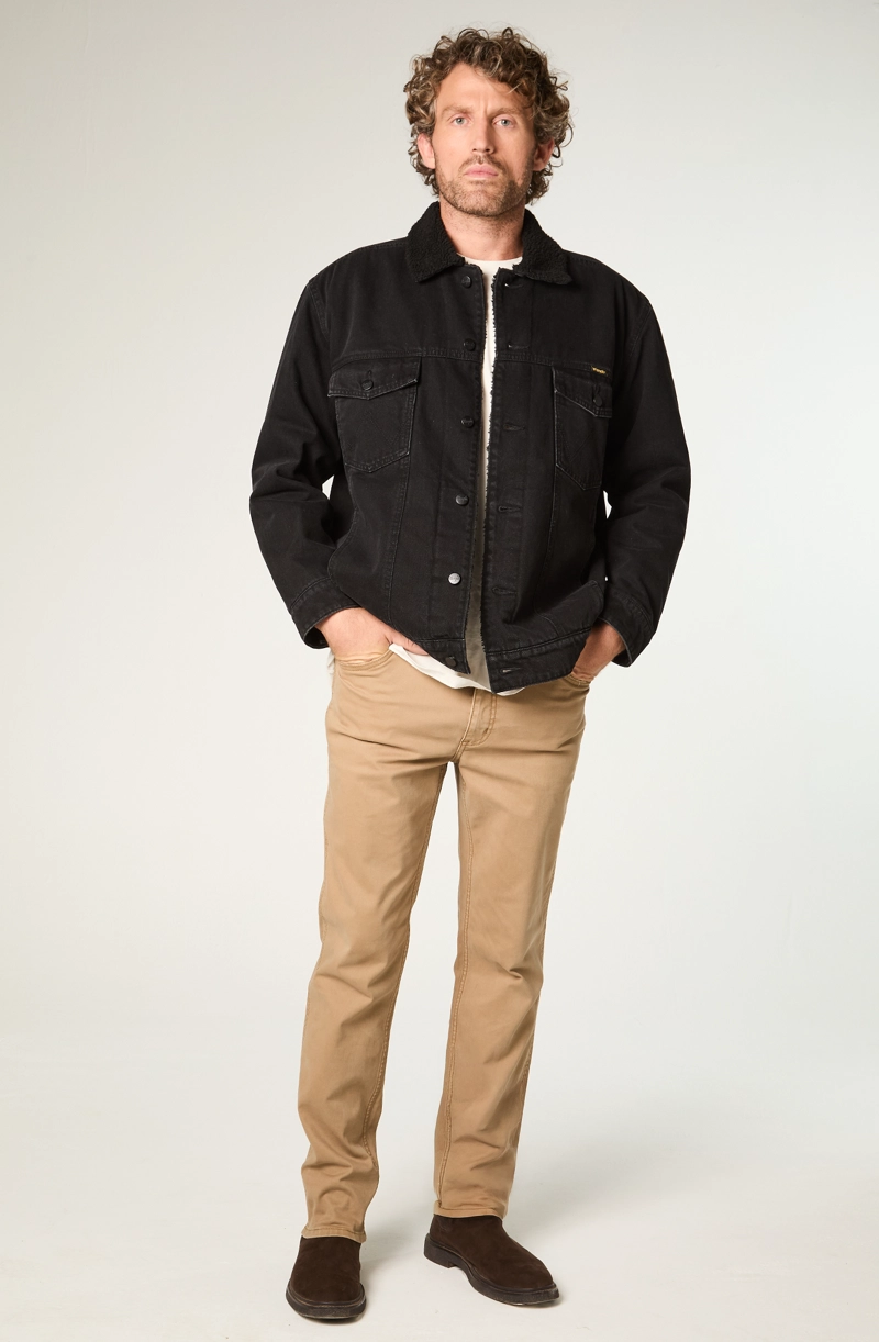 PANTALON HOMBRE GREENSBORO TWILL STRAIGHT TIRO MEDIO CAMEL - 2