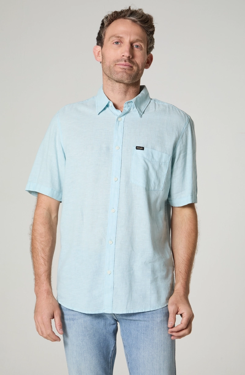 CAMISA HOMBRE MANGA LARGA LINO 1 BOLSILLO REGULAR FIT - 2