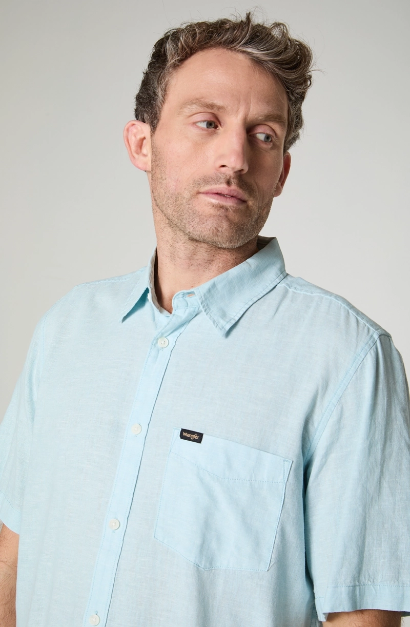 CAMISA HOMBRE MANGA LARGA LINO 1 BOLSILLO REGULAR FIT - 3