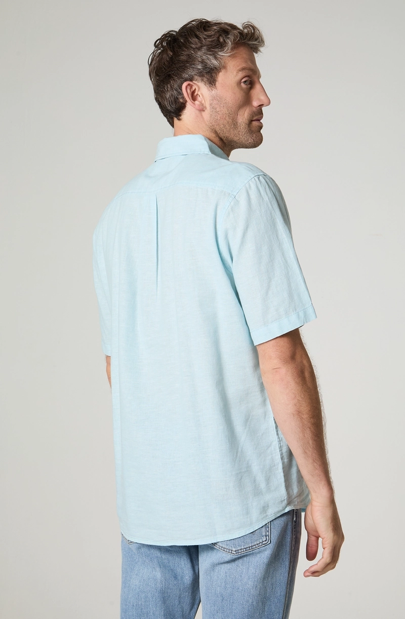 CAMISA HOMBRE MANGA LARGA LINO 1 BOLSILLO REGULAR FIT - 4