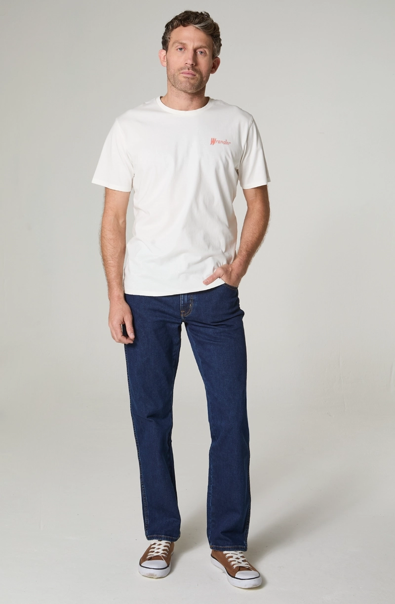 POLERA HOMBRE CUELLO REDONDO CON ESTAMPADO EN ESPALDA REGULAR FIT 100% COTTON - 1