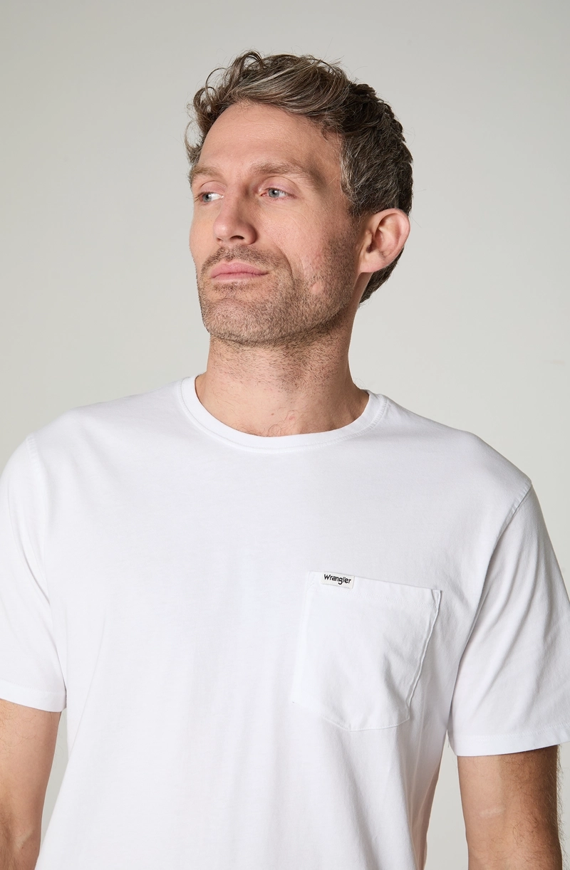 POLERA HOMBRE CUELLO REDONDO CON BOLSILLO REGULAR FIT 100% COTTON - 3