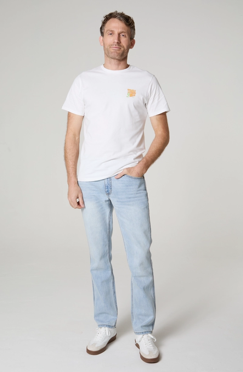 POLERA HOMBRE CUELLO REDONDO MANGA CORTA REGULAR FIT 100% COTTON - 1