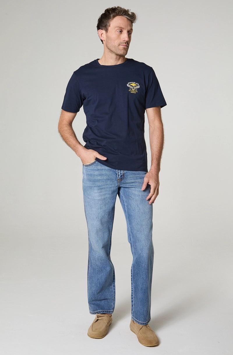 POLERA HOMBRE CUELLO REDONDO MANGA CORTA REGULAR FIT 100% COTTON - 1