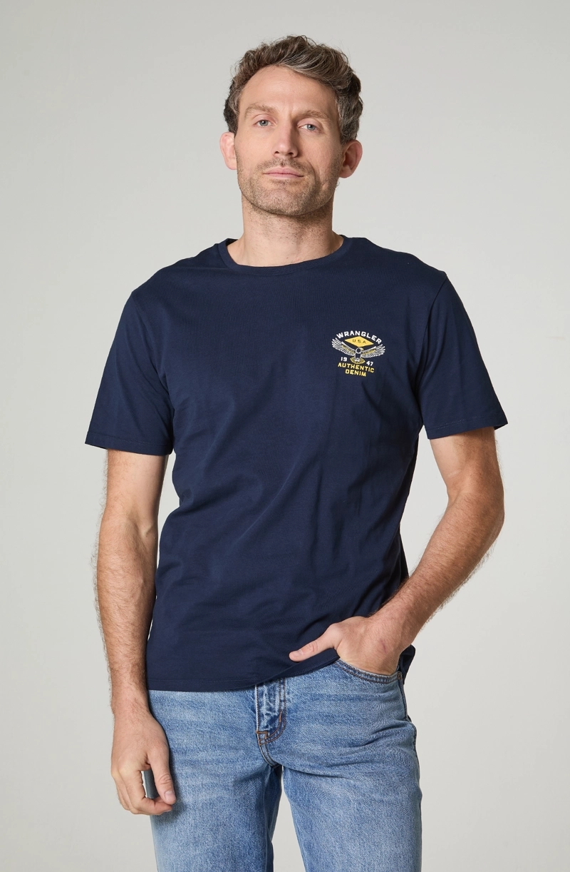 POLERA HOMBRE CUELLO REDONDO MANGA CORTA REGULAR FIT 100% COTTON - 2