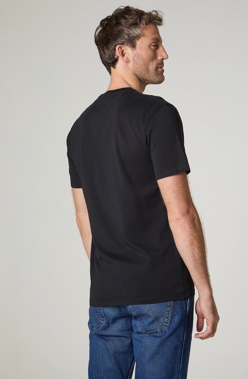 POLERA HOMBRE CUELLO REDONDO CON BOLSILLO REGULAR FIT 100% COTTON - 4