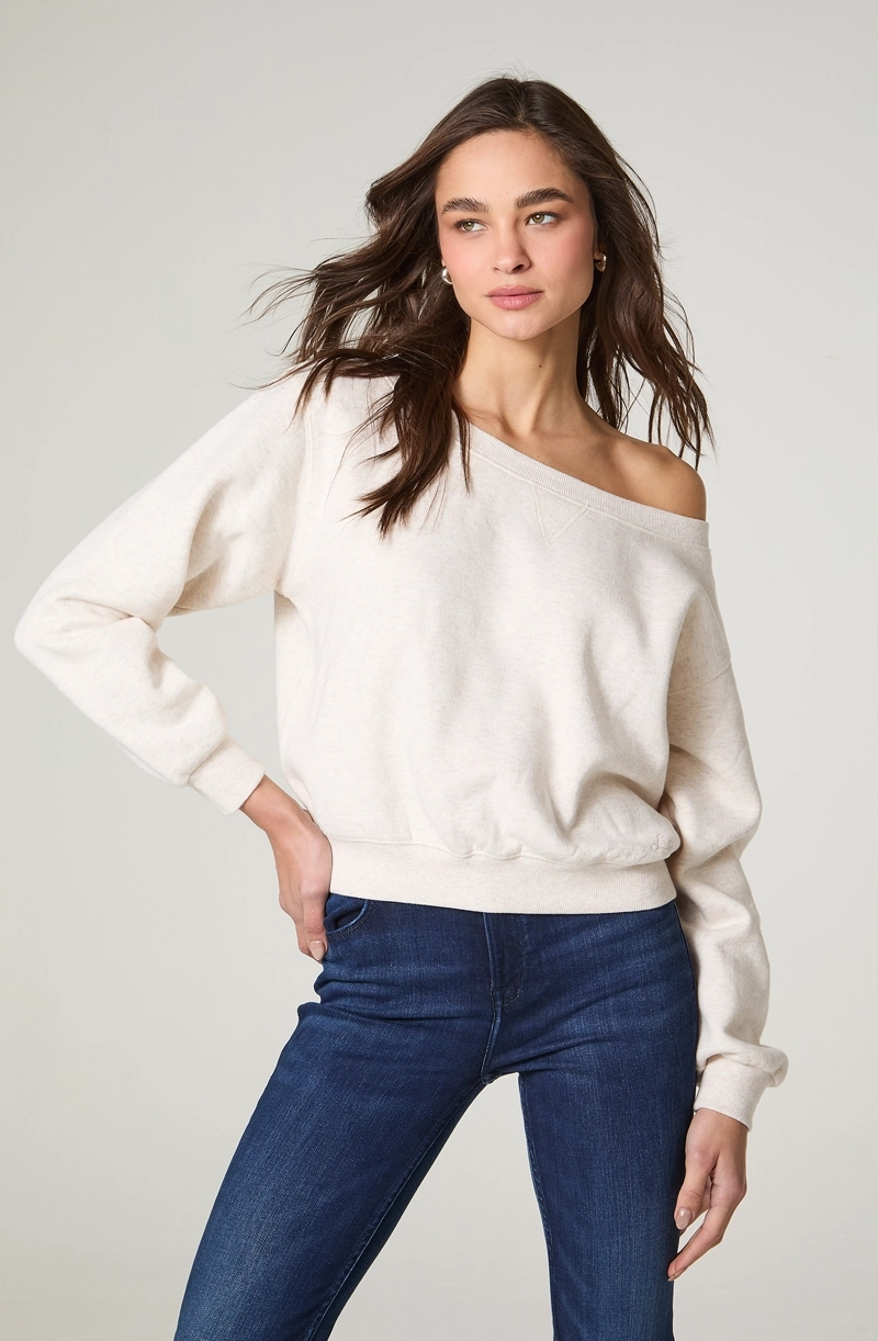 POLERON MUJER CUELLO BOTE RELAXED FIT - 2