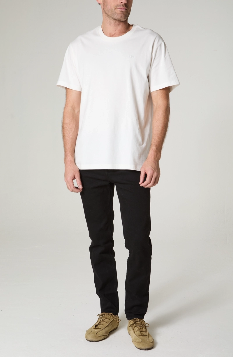 POLERA HOMBRE CUELLO REDONDO MANGA CORTA  REGULAR  FIT BORDADO - 1
