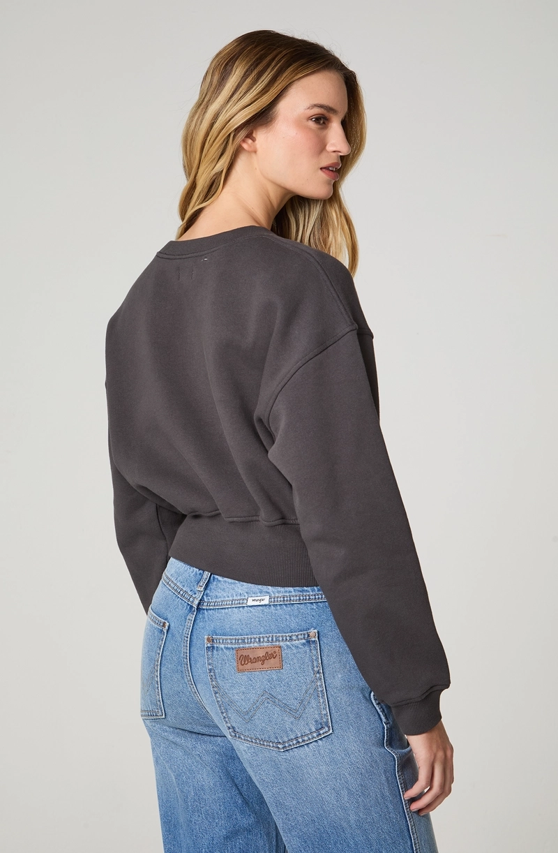 POLERON MUJER CUELLO REDONDO RELAXED FIT - 4