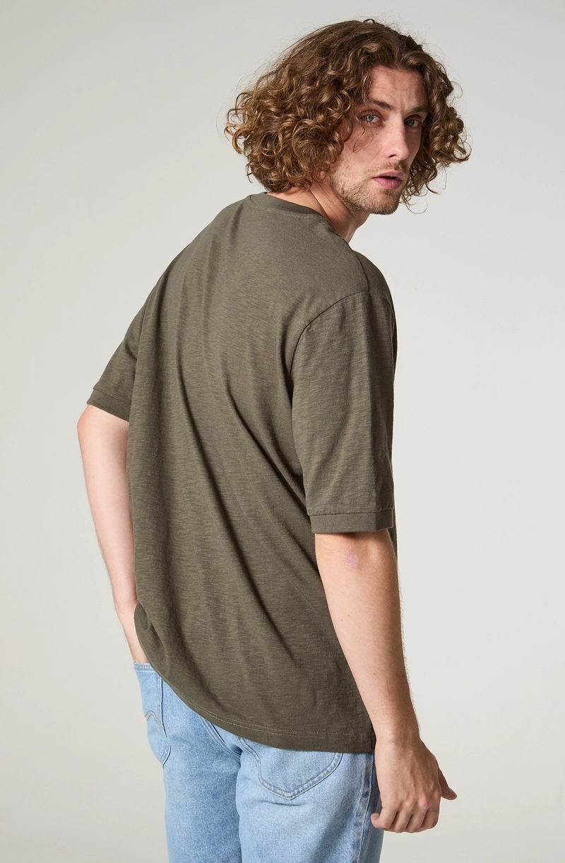 POLERA HOMBRE MANGA CORTA  HENLEY REGULAR  FIT BOTONES - 4
