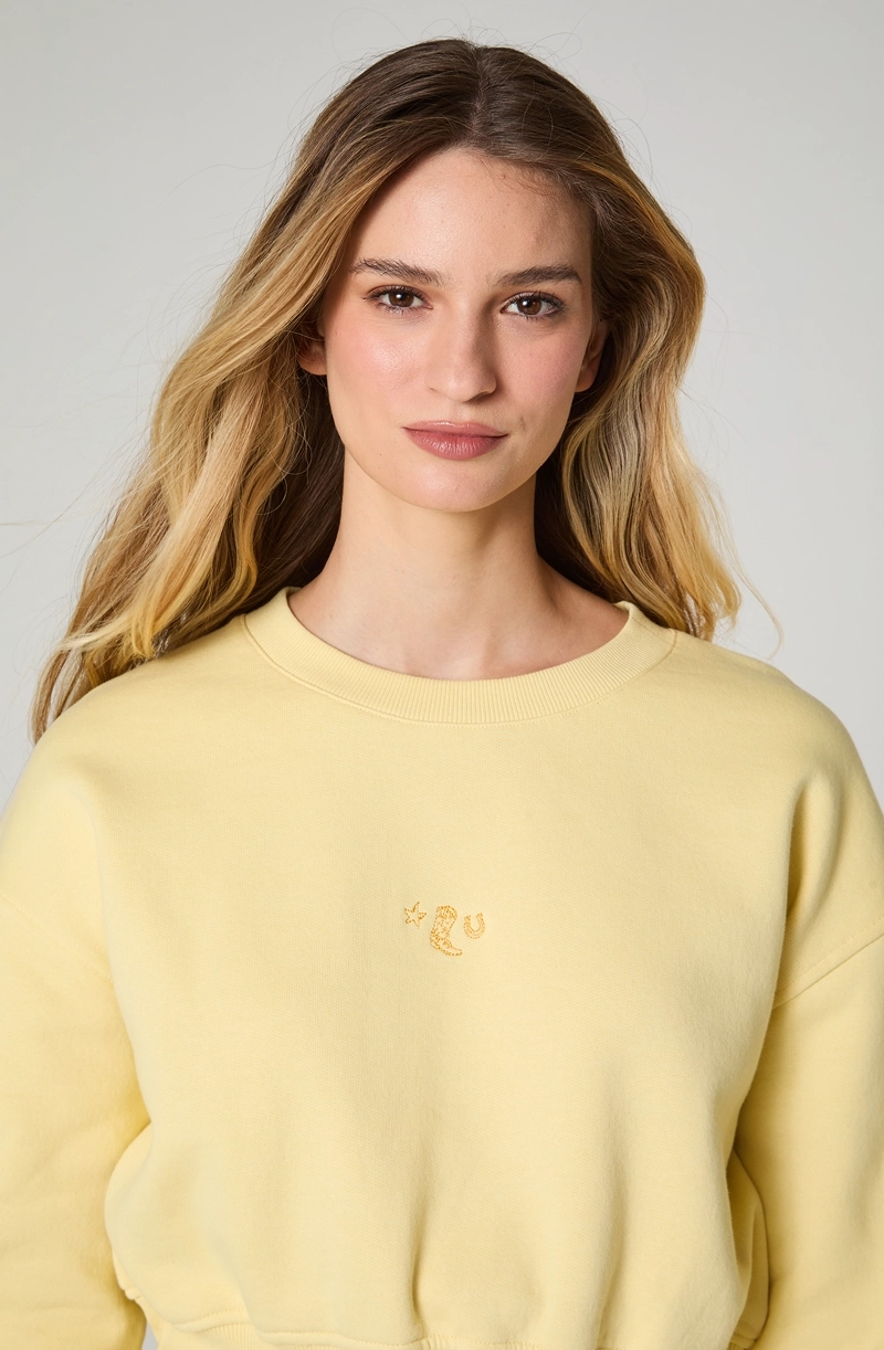 POLERON MUJER CUELLO REDONDO RELAXED FIT - 3