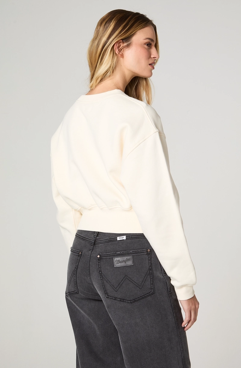 POLERON MUJER CUELLO REDONDO RELAXED FIT - 4