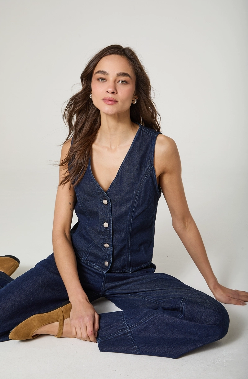 VEST MUJER DENIM REGULAR FIT - 4