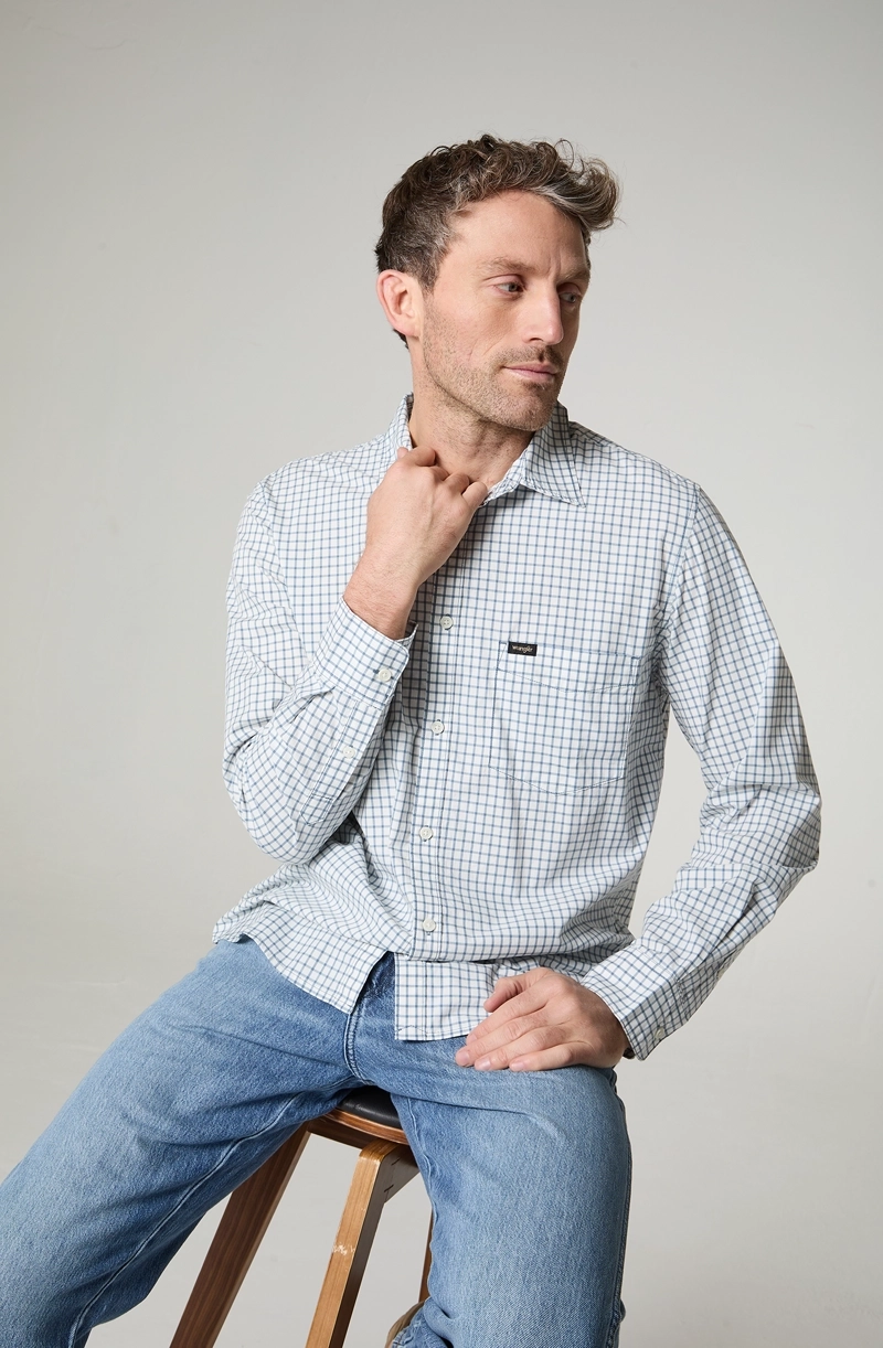 CAMISA HOMBRE MANGA CORTA LINO 1 BOLSILLO REGULAR FIT - 4