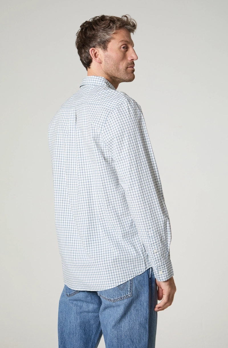 CAMISA HOMBRE MANGA CORTA LINO 1 BOLSILLO REGULAR FIT - 5