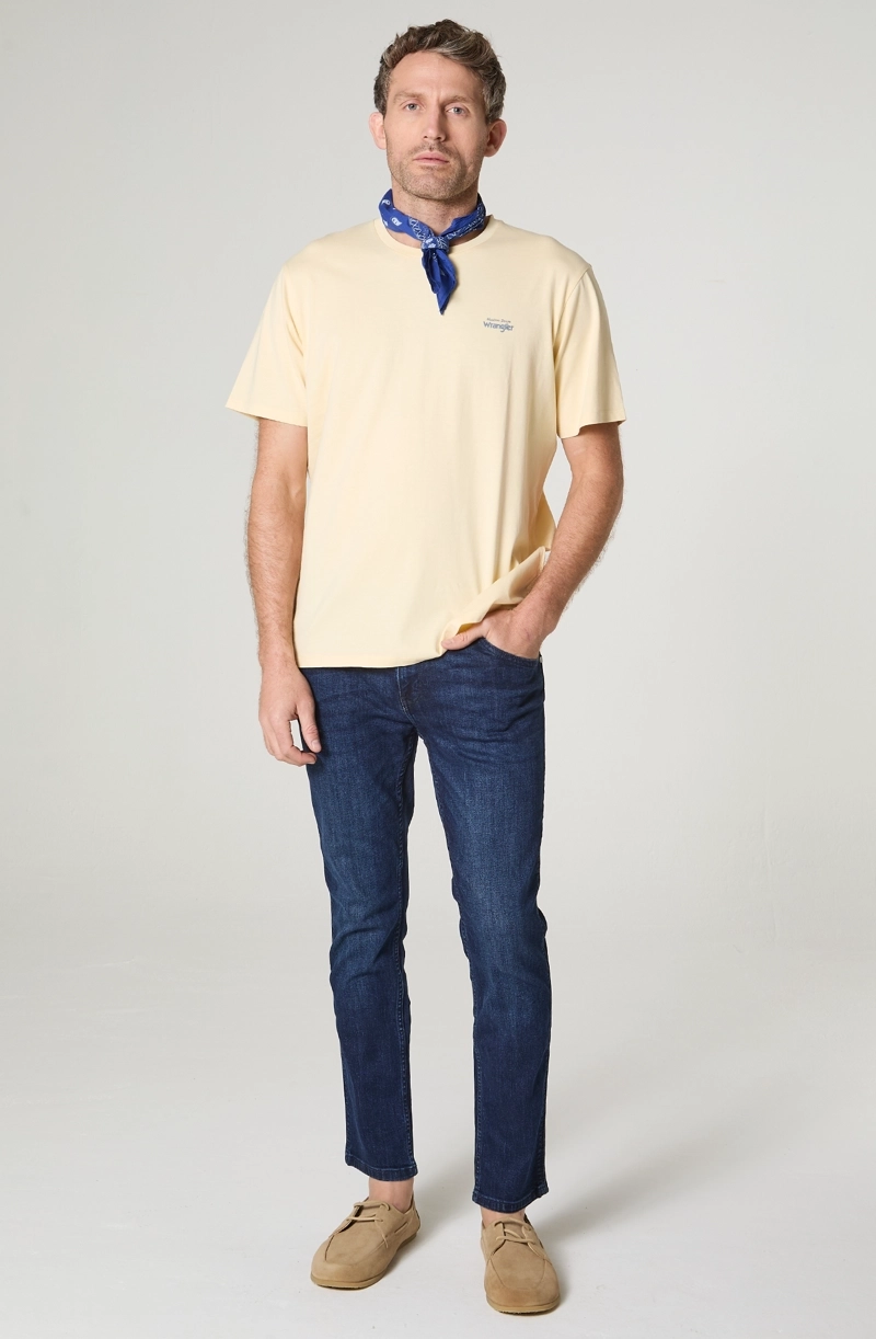 POLERA HOMBRE CUELLO REDONDO MANGA CORTA REGULAR FIT 100% COTTON - 1