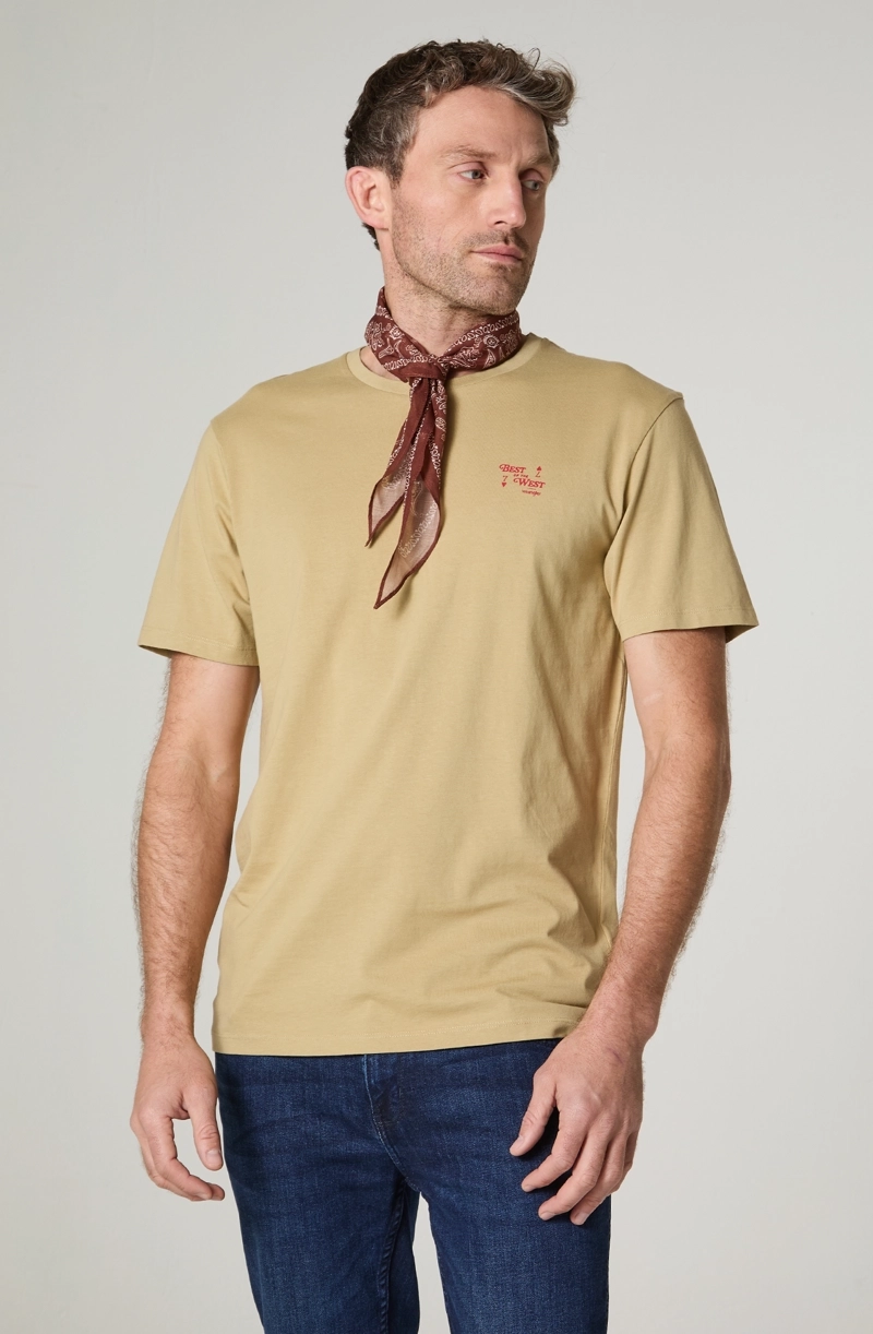 POLERA HOMBRE CUELLO REDONDO MANGA CORTA REGULAR FIT 100% COTTON - 2